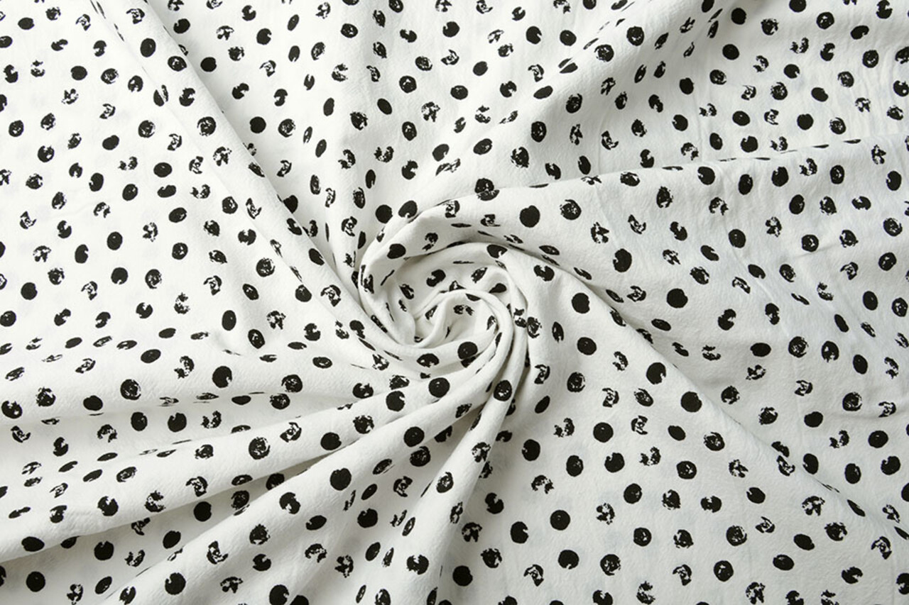 100% Washed Cotton Dipinto Jikke Little Dot