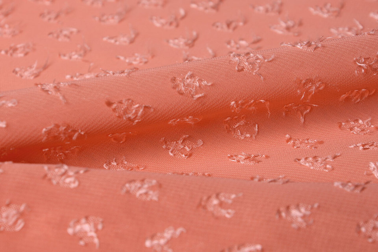 Jacquard Chiffon Nora Coral Jacquard Chiffon Nora Coral