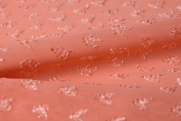 Jacquard Chiffon Nora Coral Jacquard Chiffon Nora Coral