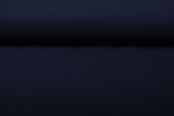 Crepe Stretch Marine Blauw
