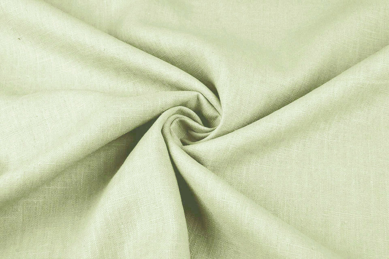 Oeko-Tex®  Washed Linen Light Pistache Green