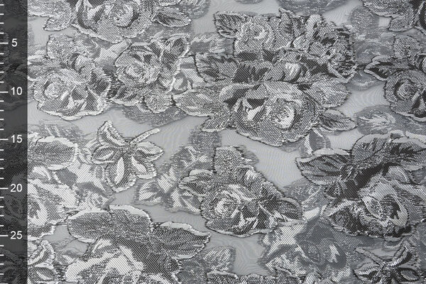 Metallic Lurex Zilver Grijs