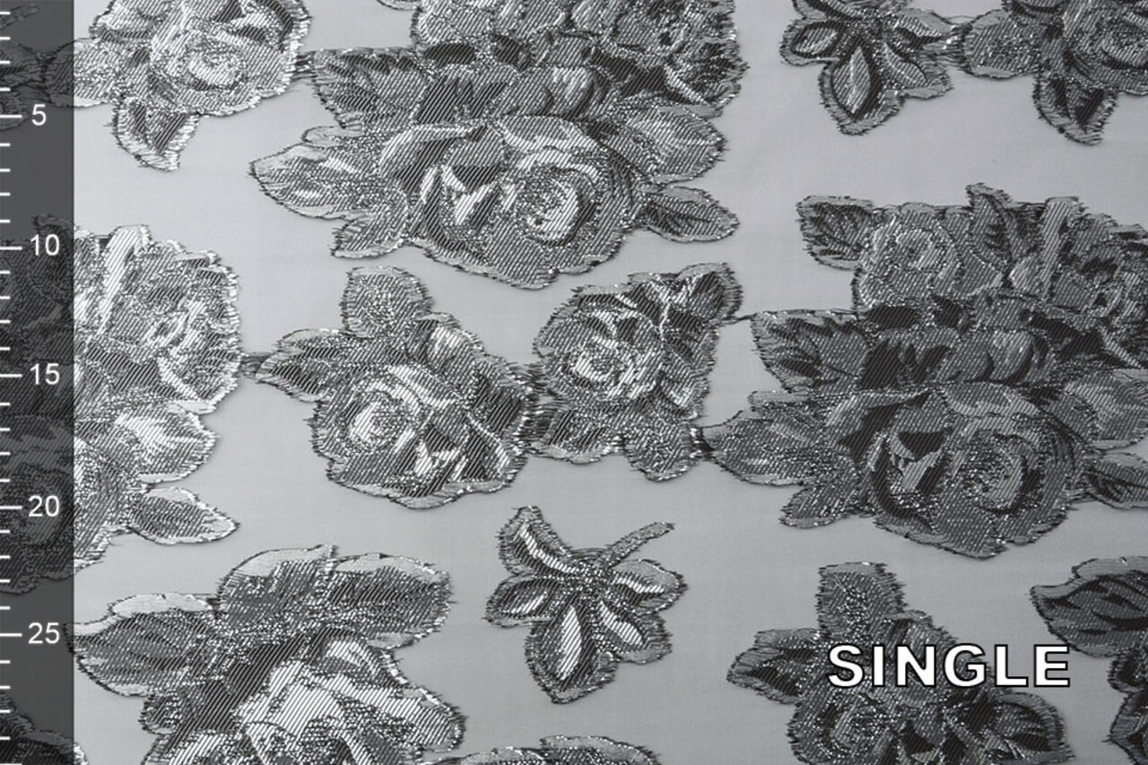 Metallic Lurex Silver Grey