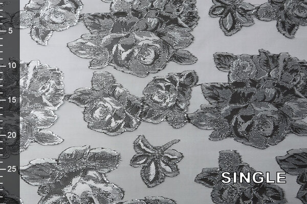 Metallic Lurex Silver Grey