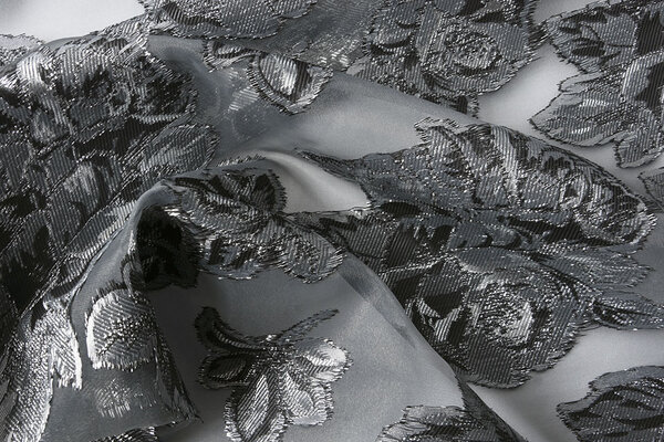 Metallic Lurex Zilver Grijs