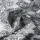 Metallic Lurex Silber Grau