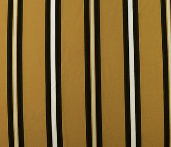 Crepe Printed Lizzy Stripes Ocher