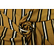 Crêpe Imprimé Lizzy Rayures Ocre Crêpe Imprimé Lizzy Rayures Ocre