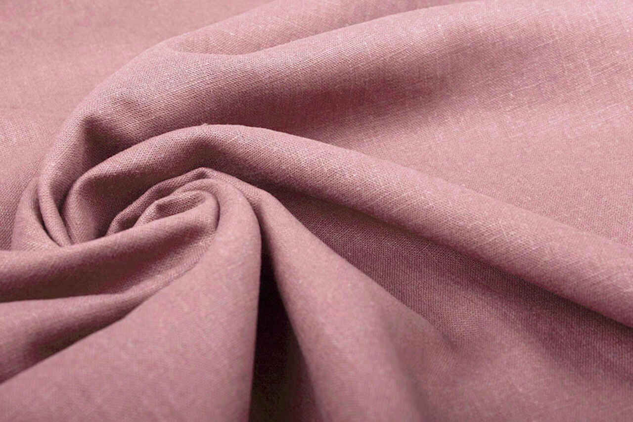 Oeko-Tex®  Washed Linen Dark Old Pink