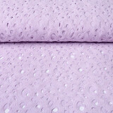 Broderie Anglaise Coton Viscose Elise Lilas Broderie Anglaise Coton Viscose Elise Lilas