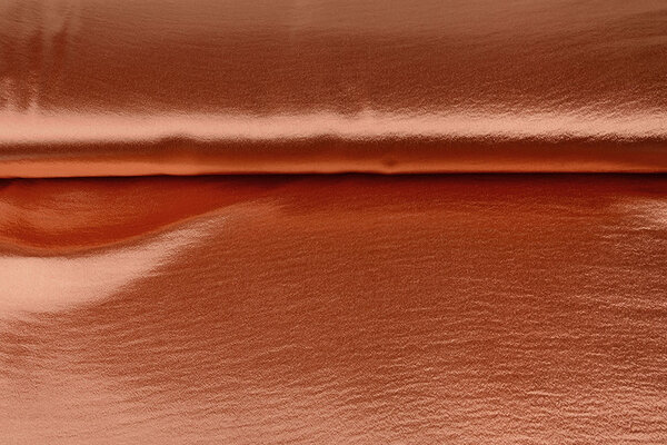 Crinkle  Krepp-Satin Orange Brique