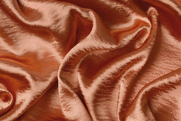 Crinkle  Krepp-Satin Orange Brique