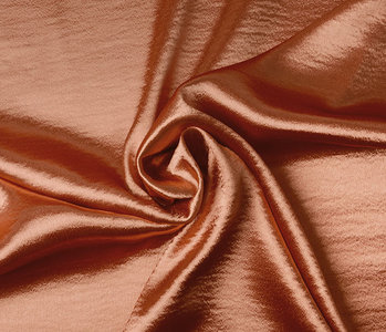 Crinkle  Krepp-Satin Orange Brique