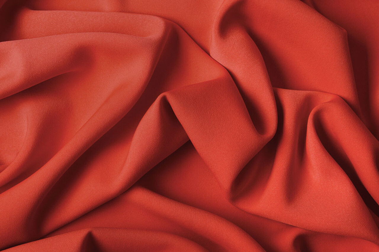 Crêpe  Gabardine Red