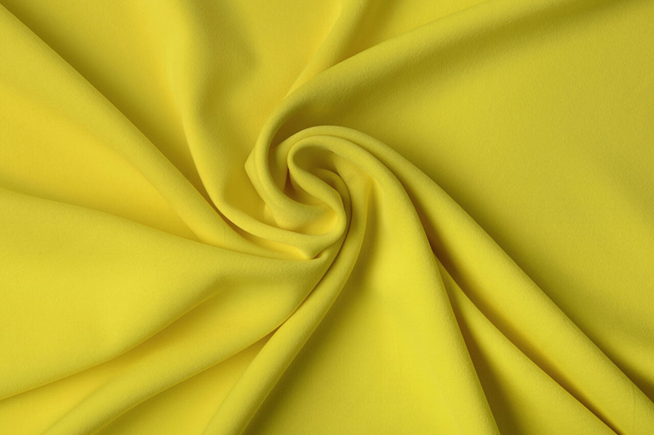 Krepp Gabardine Fluorgelb Krepp Gabardine Fluorgelb