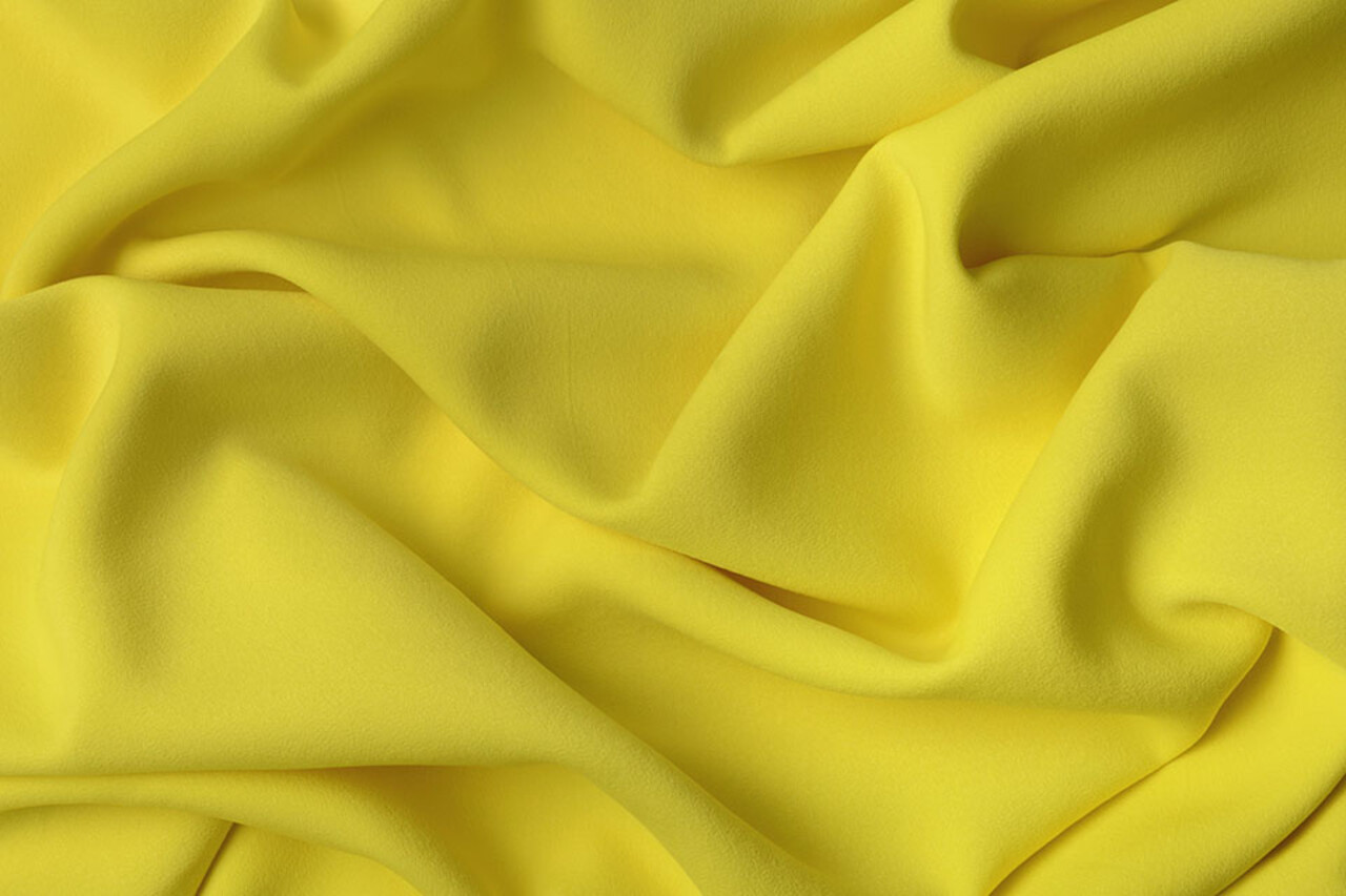 Crêpe  Gabardine Fluor Yellow