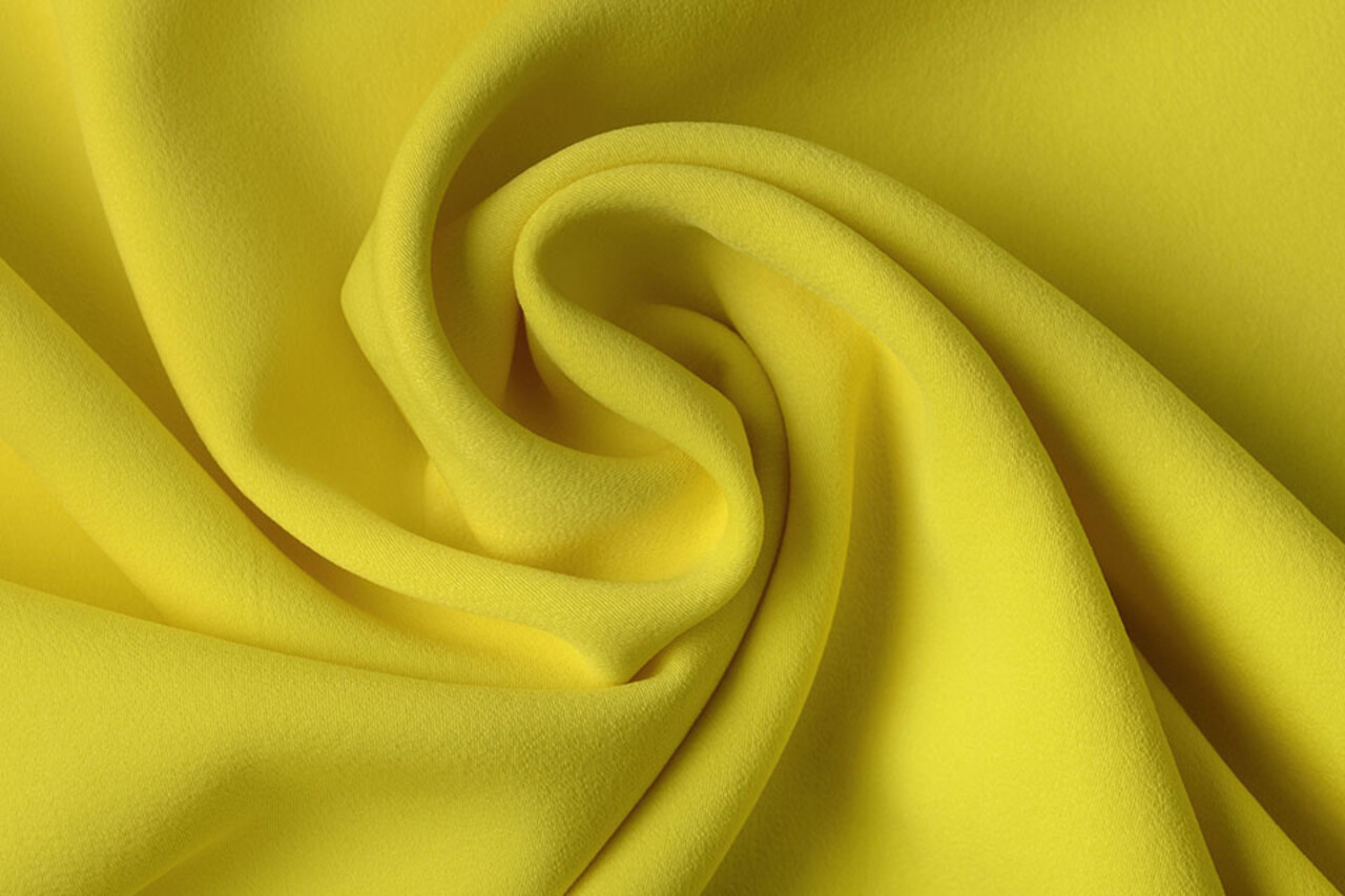 Crepé Gabardina Fluor Amarillo Crepé Gabardina Fluor Amarillo