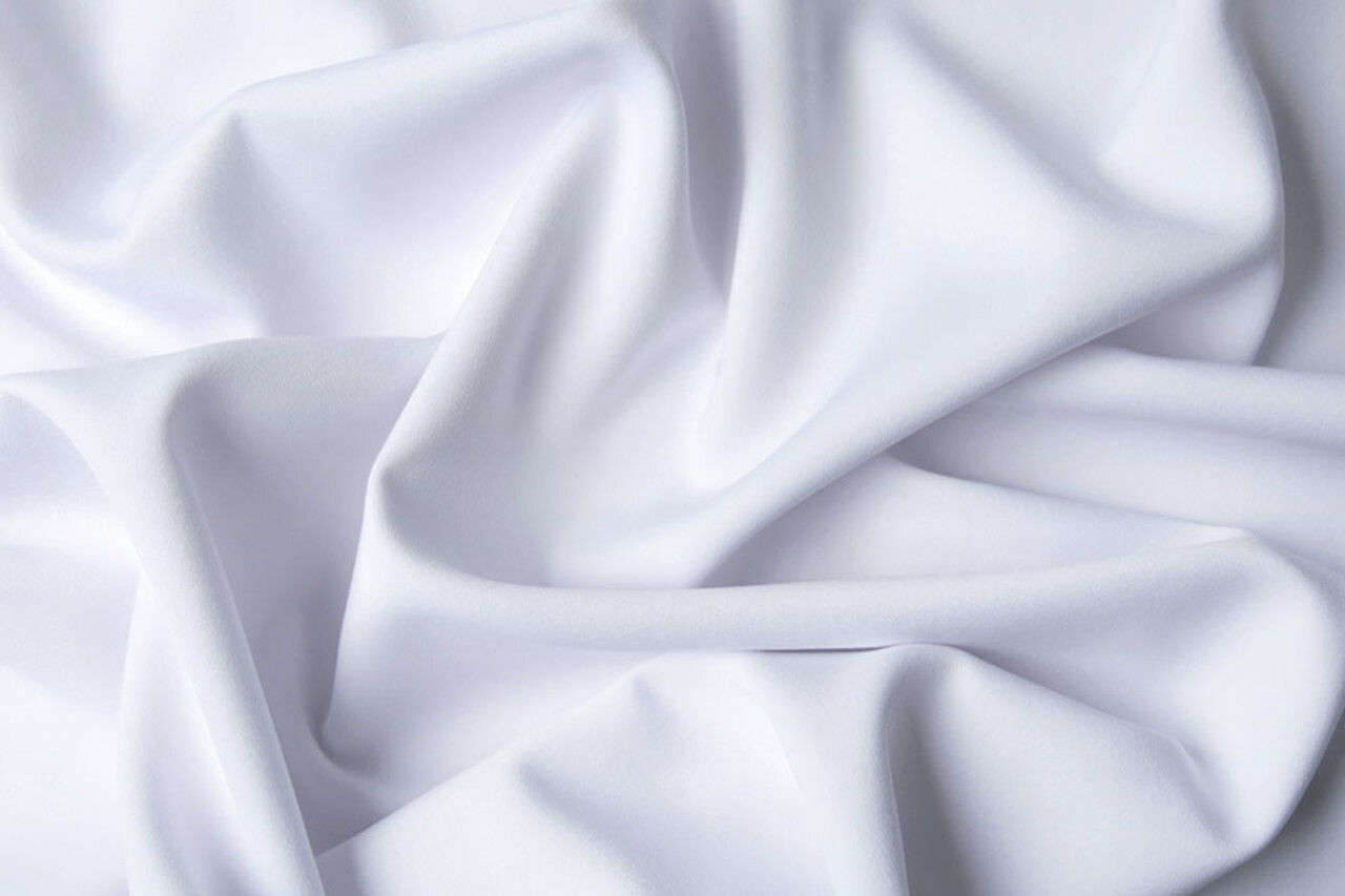 Krepp Gabardine Weiß