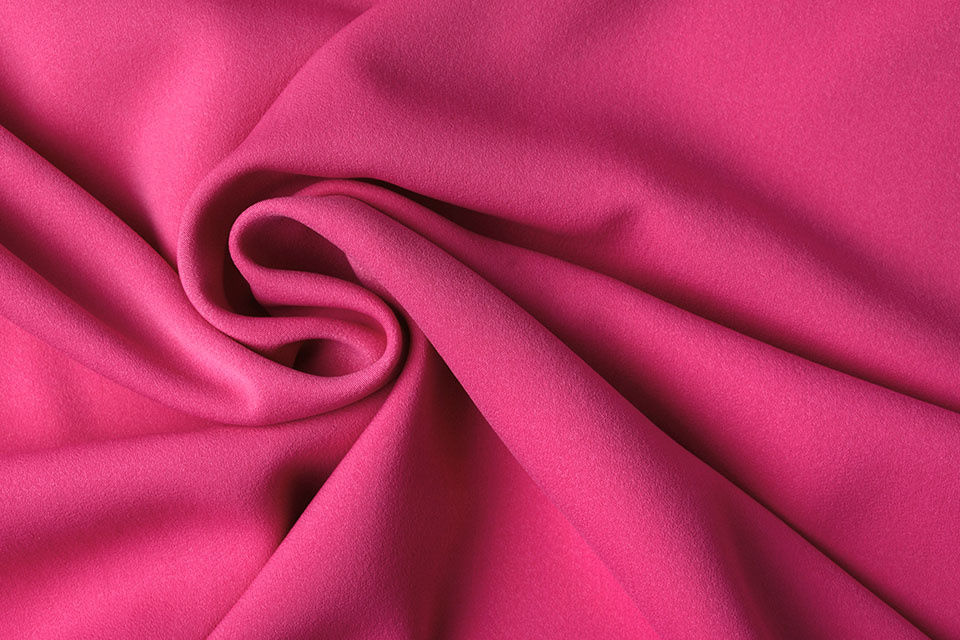 Cotton Elastane Pink Woven Trousering Fabric - Fuchsia Flex