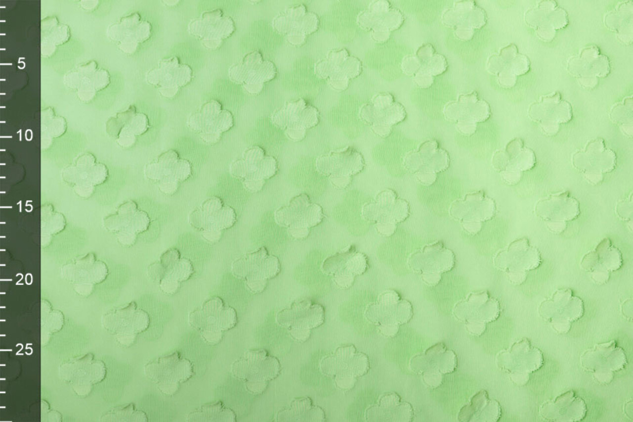 Gestikte Chiffon Charlize Licht Groen