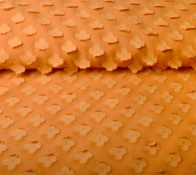 Gestikte Chiffon Charlize Oranje