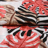 100% Viscose Congo Bladeren Wit 100% Viscose Congo Bladeren Wit
