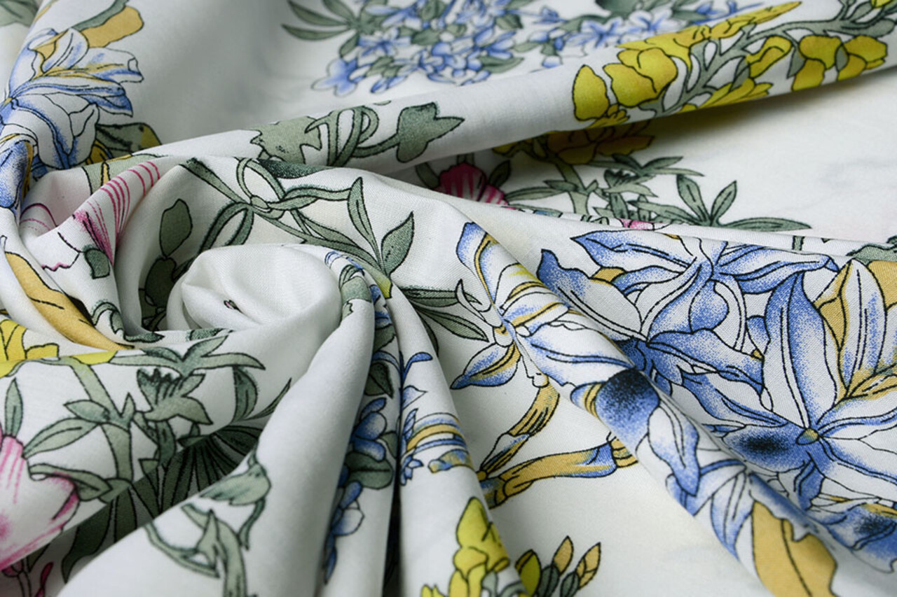 100% Viskose Serena Wild Blumen