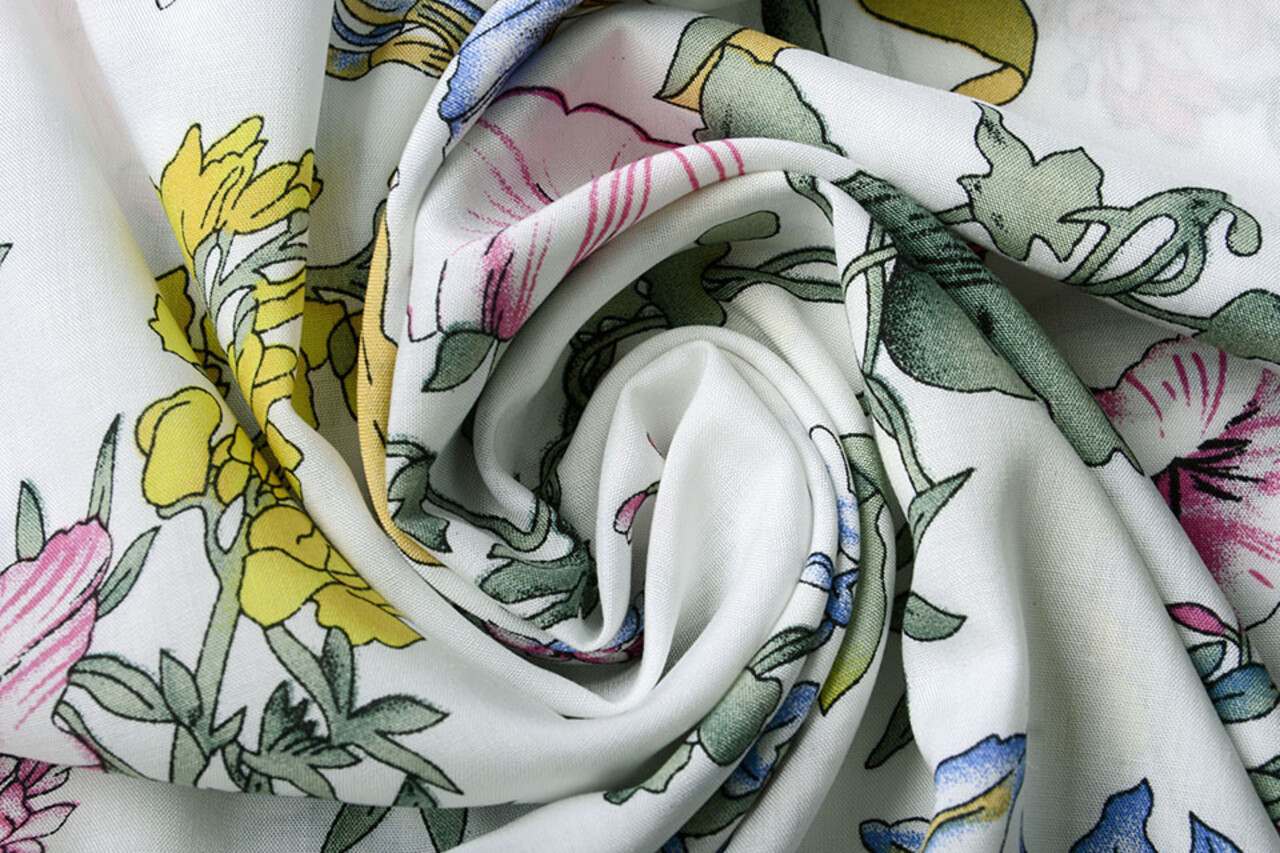 100% Viskose Serena Wild Blumen