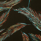 100% Viscose Art Feather Black