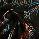 100% Viscose Art Feather Black