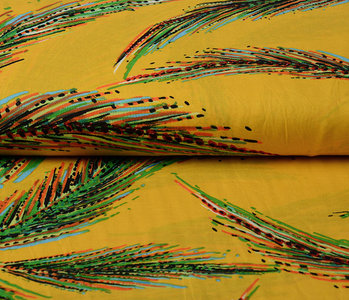 100% Viscose Art Feather Yellow