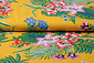 100% Viscose Amazone Bladeren Oker Geel 100% Viscose Amazone Bladeren Oker Geel