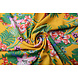 100 % Viscose Amazone Feuilles Ocre Jaune 100 % Viscose Amazone Feuilles Ocre Jaune
