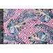 100 % Viscose Wildernis Carreaux Fuchsia Bleu