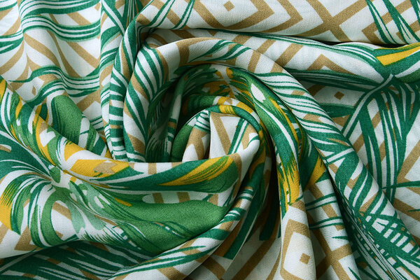 100% Viscose Wilderness Checkered Sand Green 100% Viscose Wilderness Checkered Sand Green