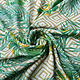 100% Viscose Wilderness Checkered Sand Green