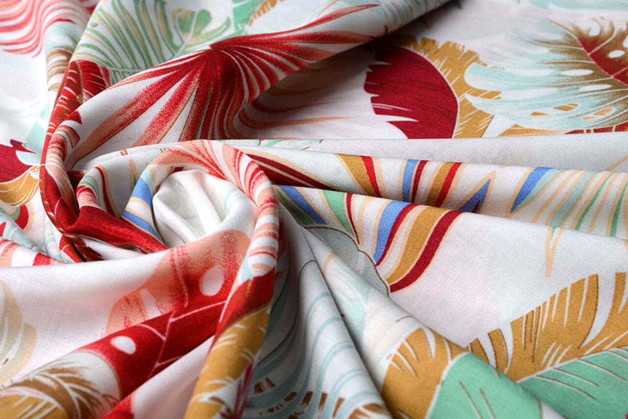 100% Viscose Hojas wit 100% Viscose Hojas wit