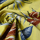 100% Viscose Bounty Leaves Yellow