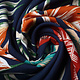 100% Viscose Bounty Leaves Navy Blue