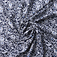 100% Viscose Sylvie Kleine Bloemen Marine Blauw