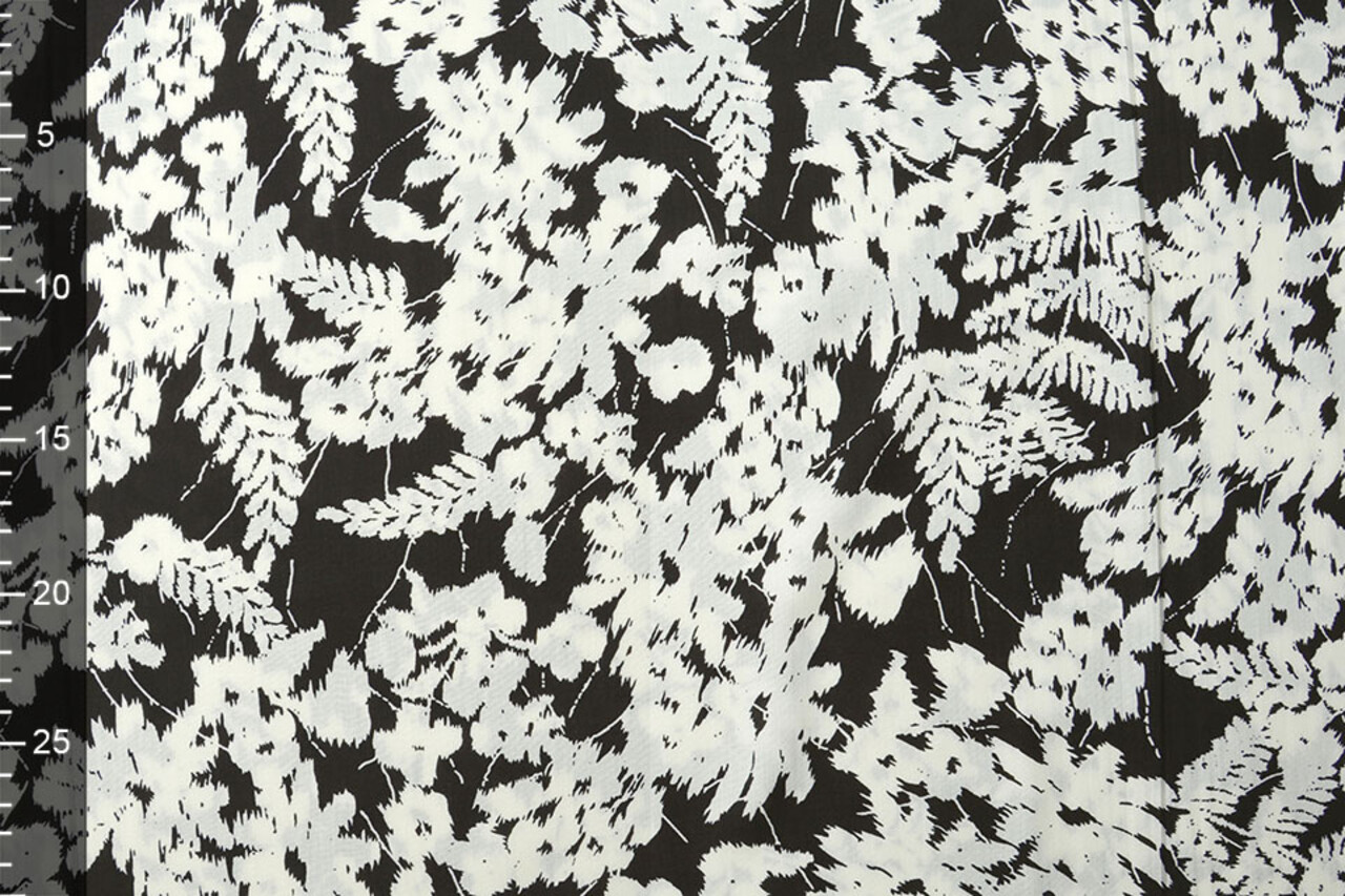 100% Viscose Elvira Black White 100% Viscose Elvira Black White