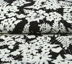 100% Viscose Elvira Black White 100% Viscose Elvira Black White