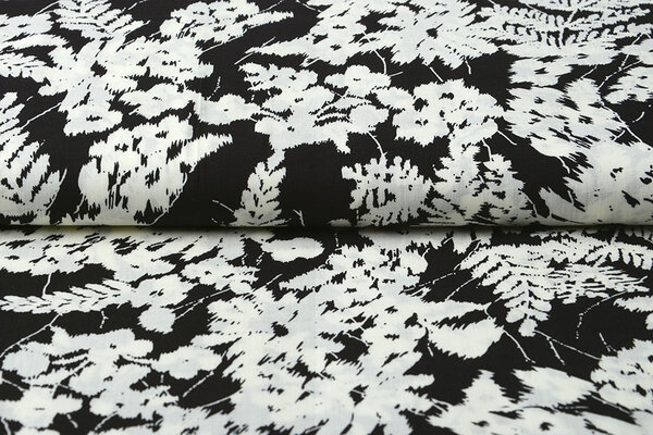100% Viscose Elvira Black White 100% Viscose Elvira Black White