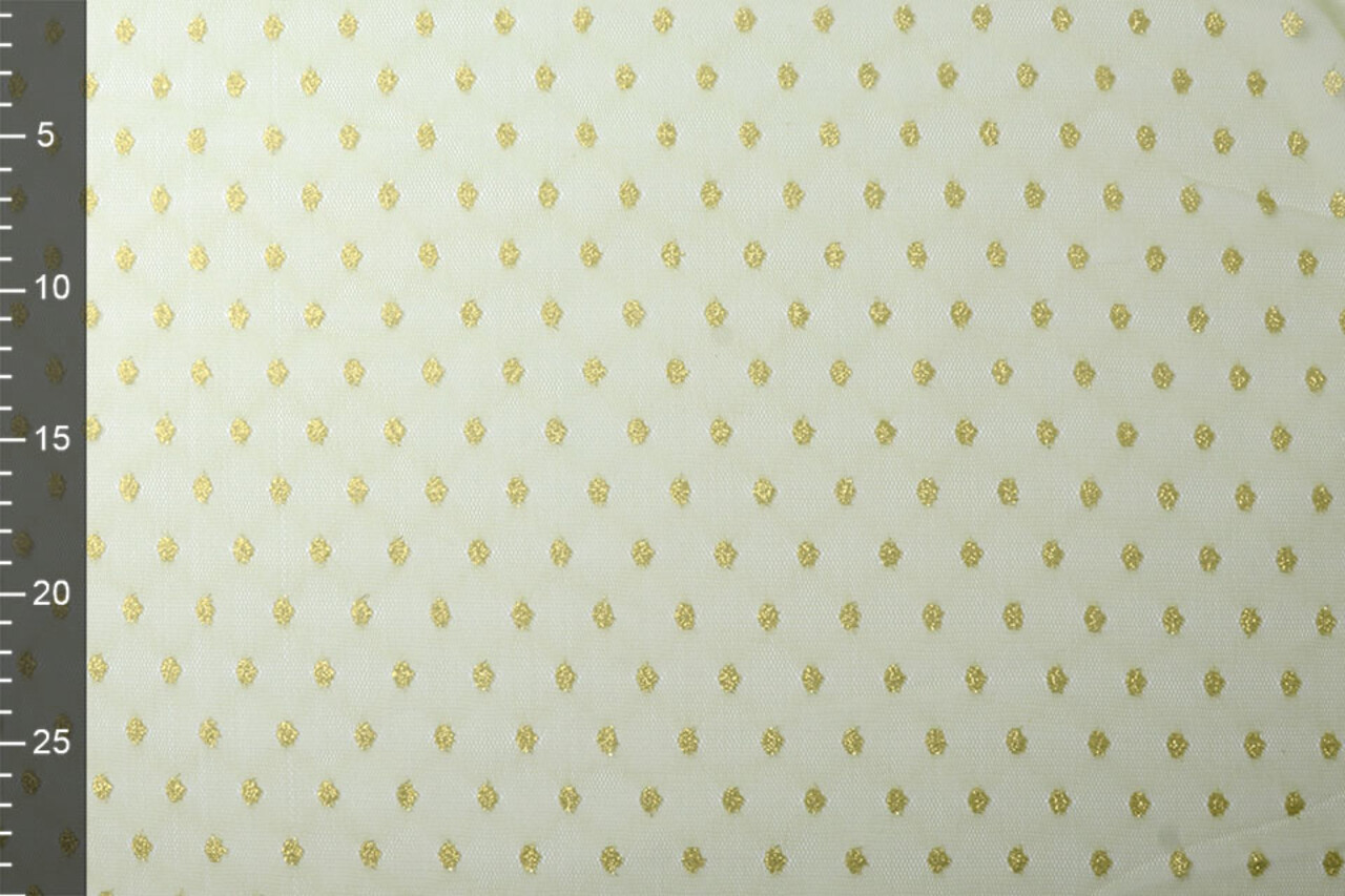 Fine Tulle Glitter Dots Lime Green