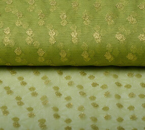 Feiner Tüll Glitzer Punkte Limettengrün Feiner Tüll Glitzer Punkte Limettengrün