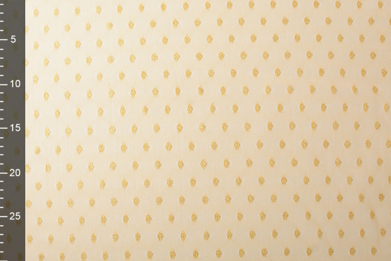 Fine Tulle Glitter Dots Apricot