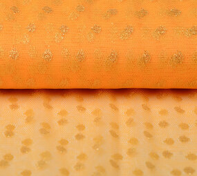 Fine Tulle Glitter Pois Abrikoos Fine Tulle Glitter Pois Abrikoos