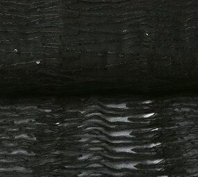 Mesh Ricamato Paillettes Zigzag Nero Mesh Ricamato Paillettes Zigzag Nero