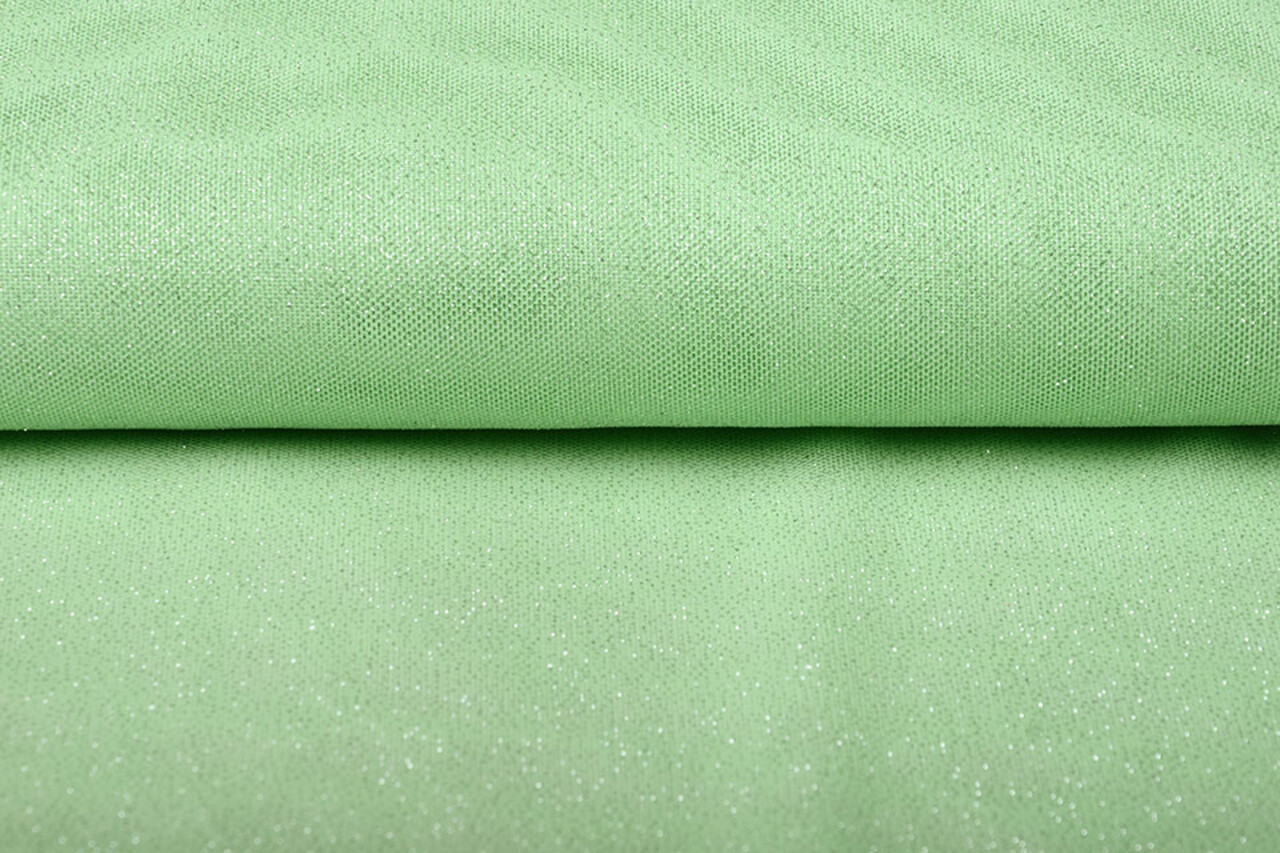 Stretch Brauttüll Glitzer Minzgrün Stretch Brauttüll Glitzer Minzgrün