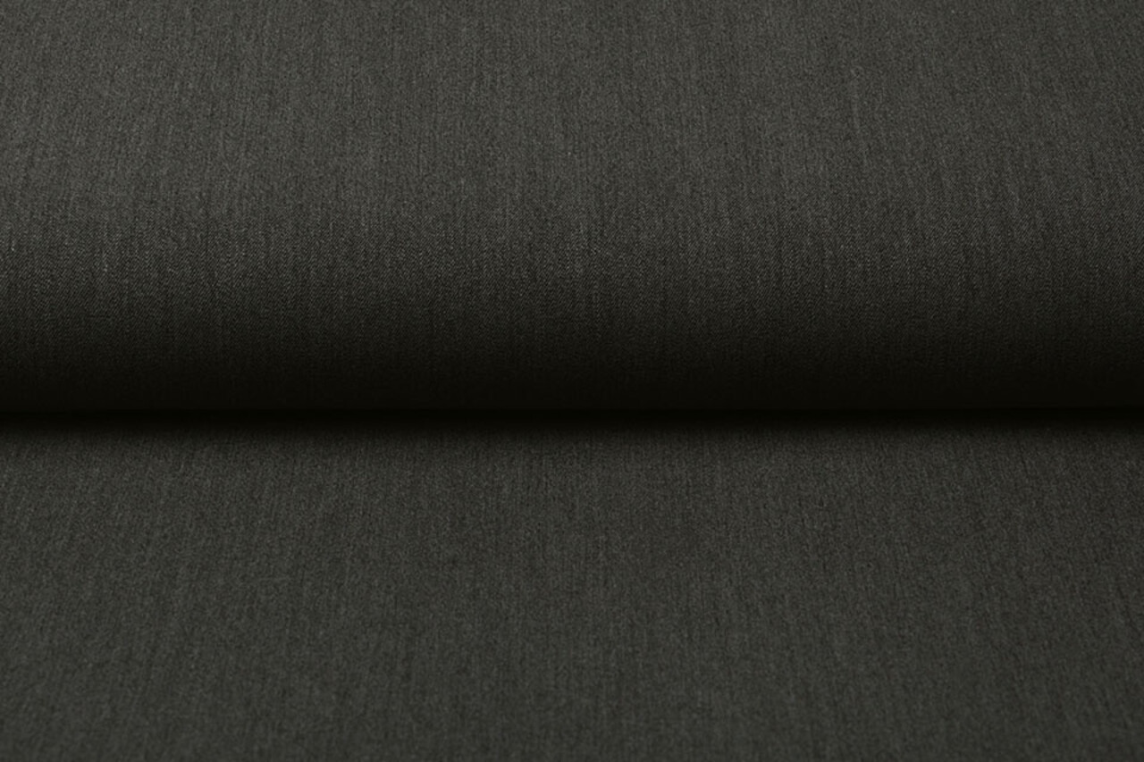 Stretch Gabardine Grijs Melange